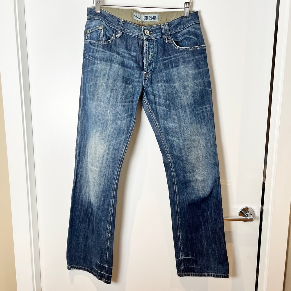 LTB 1948 Slim Fit Jeans  Medium Wash Distressed Denim  W32  Made in Turkey